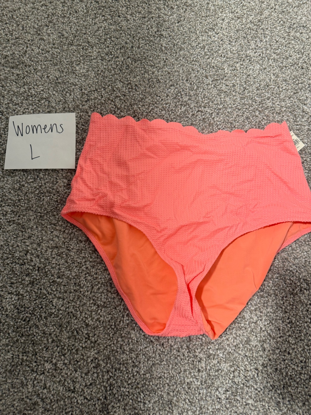 aerie Coral Pink/orange High-Waist Bikini Bottoms
